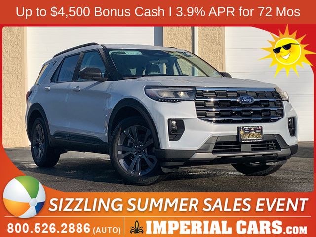 Space White Metallic 2026 Ford Explorer SUV / Crossover All-Wheel Drive Automatic