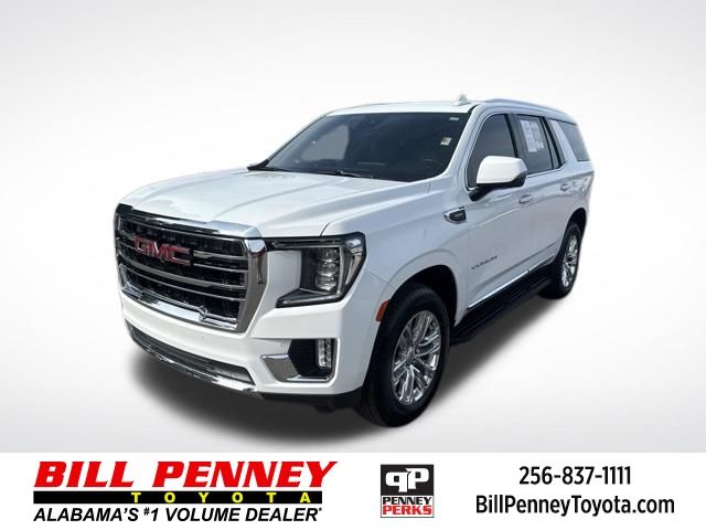 Summit White 2023 GMC Yukon SLT 4WD SUV / Crossover Four-Wheel Drive