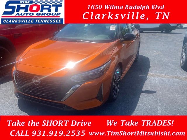 Orange Metallic/Super Blk 2025 Nissan Sentra Sedan Front-Wheel Drive Continuously Variable Transmission