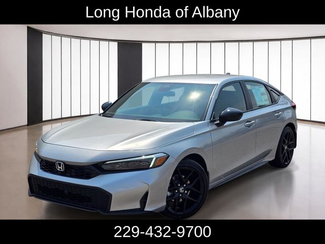 Silver Metallic 2026 Honda Civic Hatchback Hatchback Front-Wheel Drive Continuously Variable Transmission