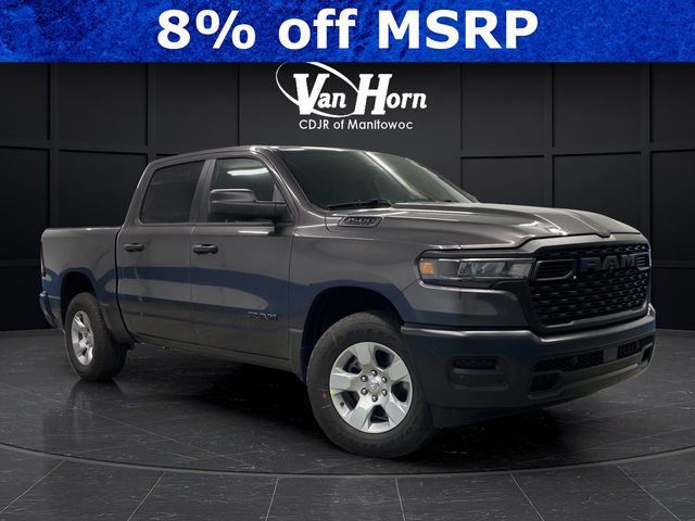 Gray (Granite Crystal Metallic Clearcoat) 2026 RAM 1500 Pickup Truck Four-Wheel Drive 8-Speed Automatic