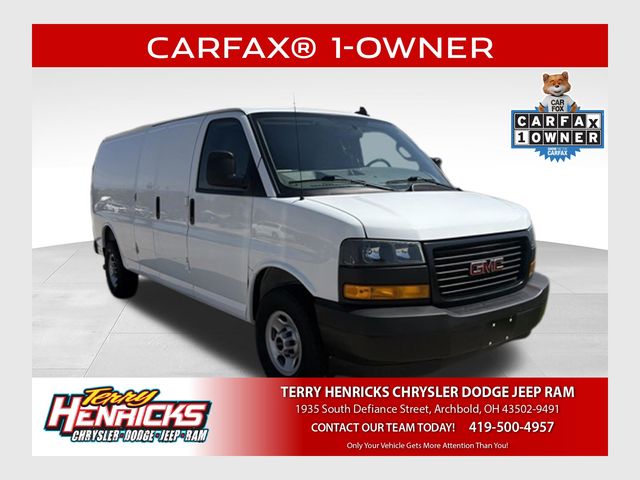 Summit White 2023 GMC Savana Cargo Van Rear-Wheel Drive 8-Speed Automatic Overdrive