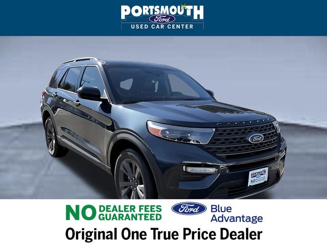 Stone Blue Metallic 2022 Ford Explorer XLT AWD SUV / Crossover All-Wheel Drive Automatic