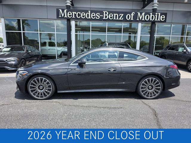 Graphite Gray Metallic 2025 Mercedes-Benz CLE Coupe All-Wheel Drive 9-Speed Automatic