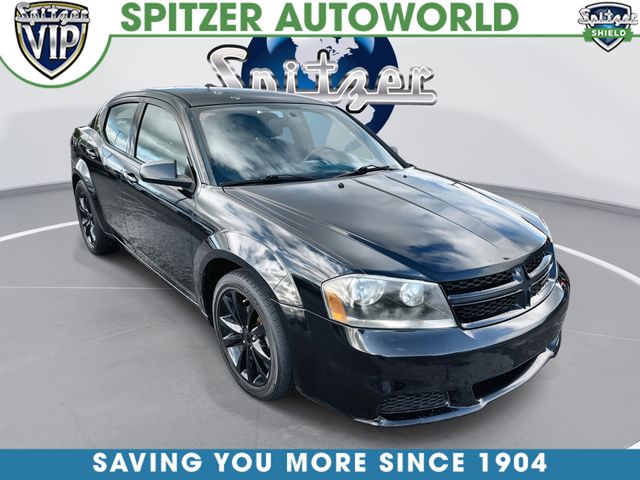 Black Clearcoat 2014 Dodge Avenger Sedan Front-Wheel Drive 4-Speed Automatic