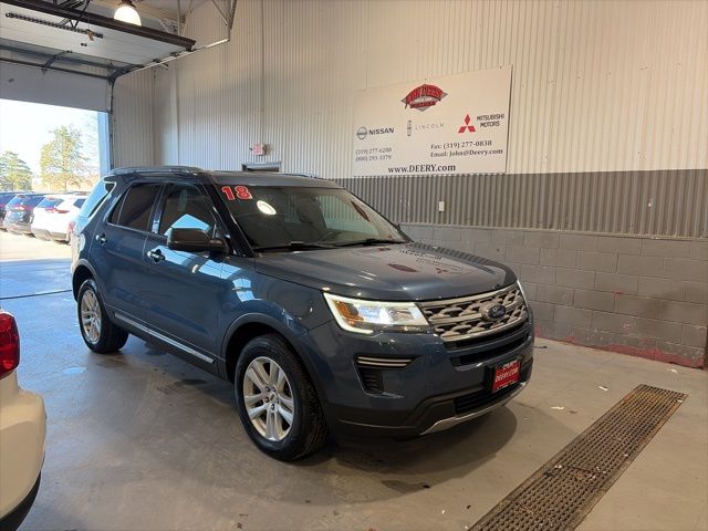 Blue Metallic 2018 Ford Explorer XLT AWD SUV / Crossover All-Wheel Drive 6-Speed Automatic