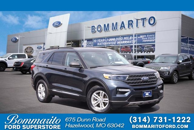 Stone Blue Metallic 2024 Ford Explorer XLT AWD SUV / Crossover All-Wheel Drive Automatic