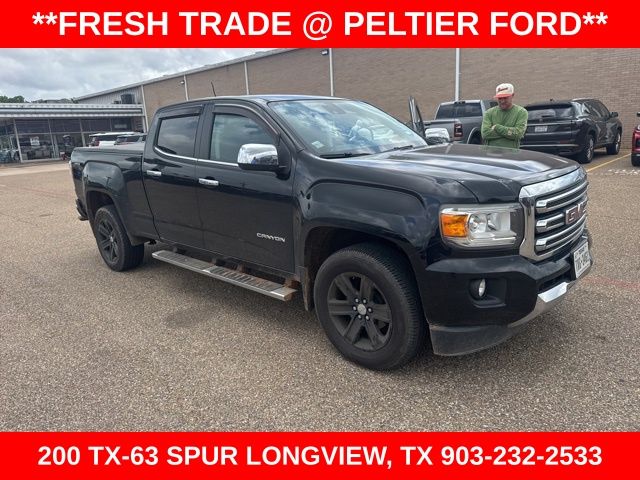 Black 2016 GMC Canyon SLT Crew Cab 4WD Pickup Truck Four-Wheel Drive 6-Speed Automatic