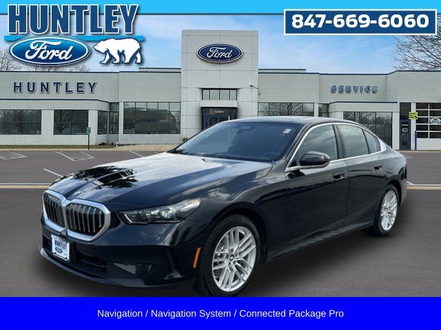 Black Sapphire Metallic 2025 BMW 5 Series Sedan All-Wheel Drive 8-Speed Automatic