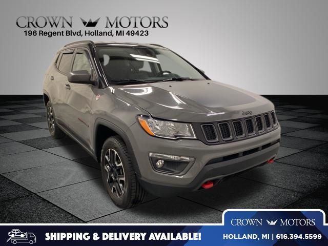 Sting-Gray Clearcoat 2021 Jeep Compass Trailhawk 4WD SUV / Crossover Four-Wheel Drive 9-Speed Automatic