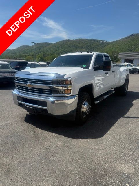 Summit White 2017 Chevrolet Silverado 3500HD Work Truck Double Cab LB 4WD Pickup Truck Four-Wheel Drive 6-Speed Automatic Overdrive