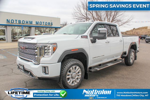 Summit White 2023 GMC Sierra 3500HD Denali Crew Cab 4WD Pickup Truck Four-Wheel Drive Automatic