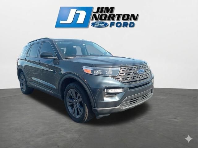 Stone Blue Metallic 2023 Ford Explorer XLT AWD SUV / Crossover All-Wheel Drive Automatic