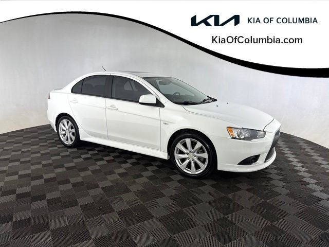 Wicked White Metallic 2013 Mitsubishi Lancer Sedan Front-Wheel Drive Continuously Variable Transmission
