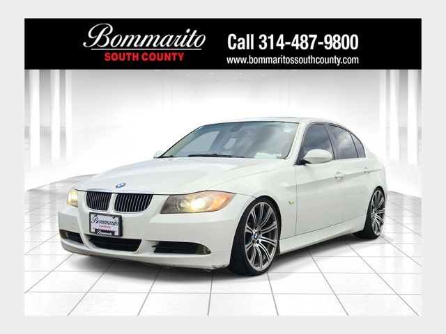 White 2007 BMW 3 Series Sedan Rear-Wheel Drive 6-Speed Automatic