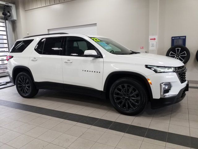 Summit White 2022 Chevrolet Traverse RS AWD SUV / Crossover Four-Wheel Drive 9-Speed Automatic