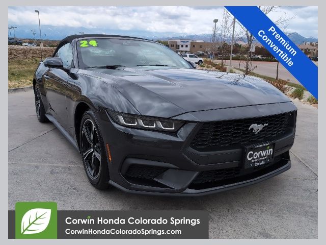 Dark Matter Gray Metallic 2024 Ford Mustang EcoBoost Premium Convertible RWD Convertible Rear-Wheel Drive Automatic