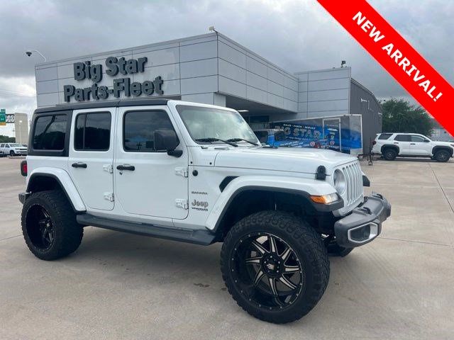 2020 Jeep Wrangler Unlimited Sahara White at Emmons Autoplex
