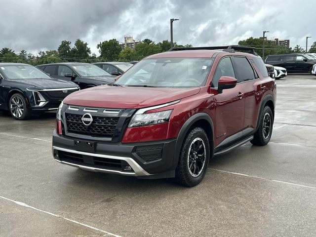 Red (Scarlet) 2023 Nissan Pathfinder SUV / Crossover All-Wheel Drive 9-Speed Automatic