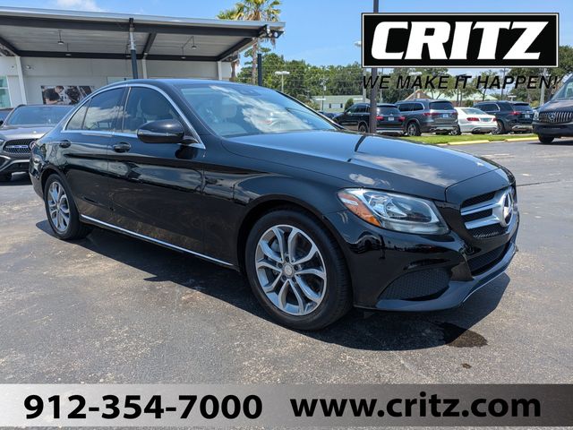 Black 2016 Mercedes-Benz C-Class Sedan Rear-Wheel Drive 7-Speed Automatic