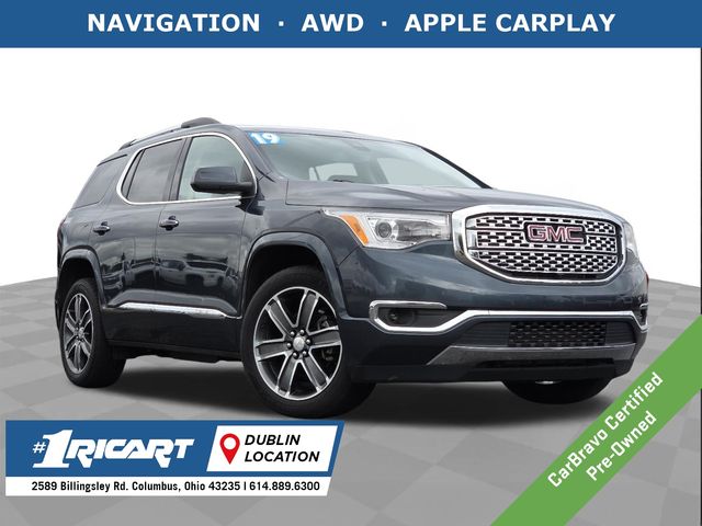 Gray (Dark Sky Metallic) 2019 GMC Acadia SUV / Crossover Four-Wheel Drive 6-Speed Automatic