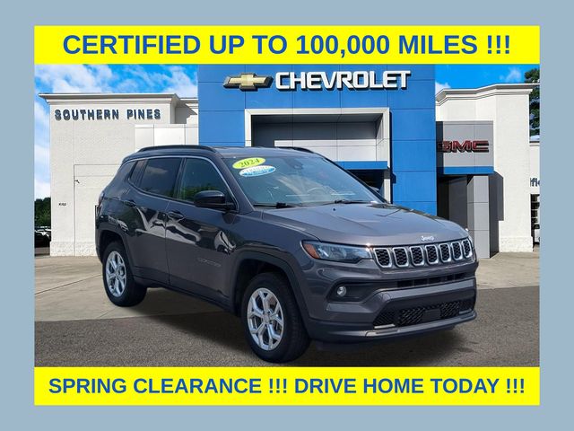 Baltic Gray Metallic Clearcoat 2024 Jeep Compass Latitude 4WD SUV / Crossover Four-Wheel Drive 8-Speed Automatic