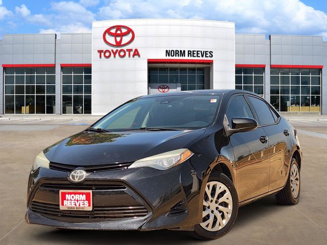 Black Sand Pearl 2017 Toyota Corolla Sedan Front-Wheel Drive Continuously Variable Transmission