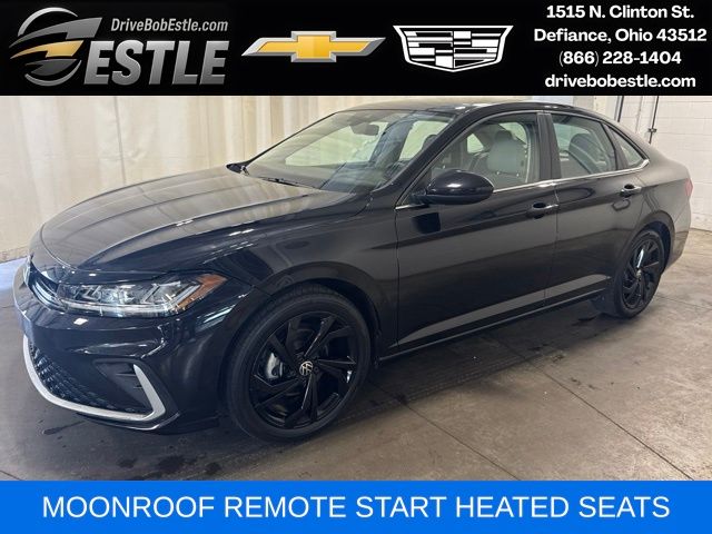 Deep Black 2025 Volkswagen Jetta Sedan Front-Wheel Drive 8-Speed Automatic