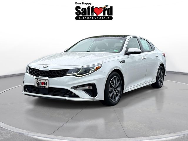 Snow White Pearl 2019 Kia Optima EX FWD Sedan 7-Speed Automatic