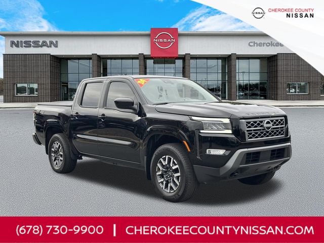 Super Black 2024 Nissan Frontier Pickup Truck Four-Wheel Drive 9-Speed Automatic Overdrive