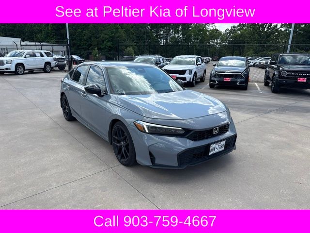 Urban Gray Pearl 2025 Honda Civic Hatchback Hatchback Front-Wheel Drive Continuously Variable Transmission