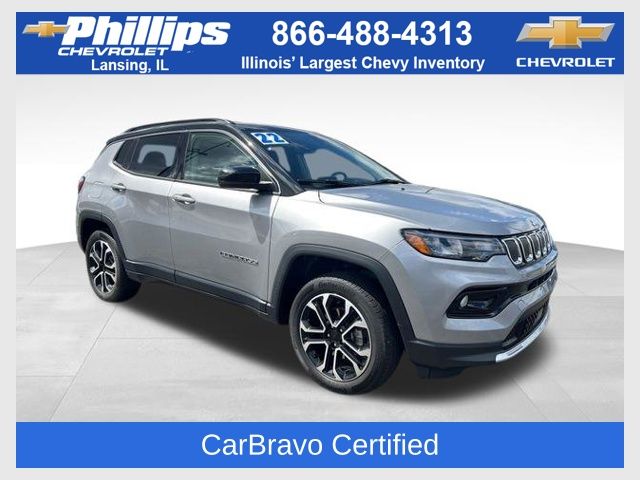 Billet Silver Metallic Clearcoat 2022 Jeep Compass Limited 4WD SUV / Crossover Four-Wheel Drive 9-Speed Automatic