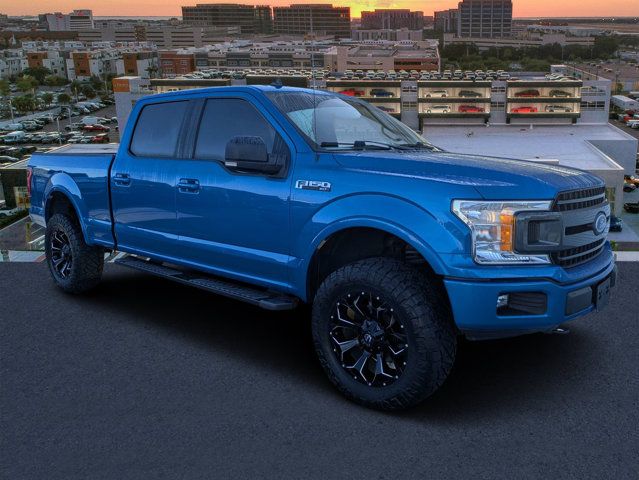 Blue 2019 Ford F-150 Pickup Truck Four-Wheel Drive Automatic