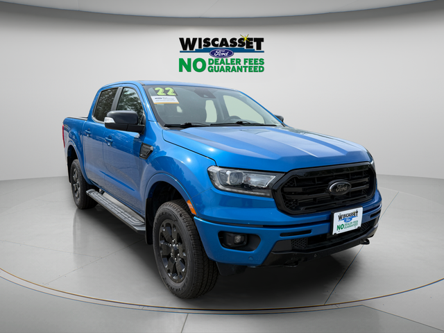 Blue Metallic 2022 Ford Ranger Pickup Truck Four-Wheel Drive Automatic