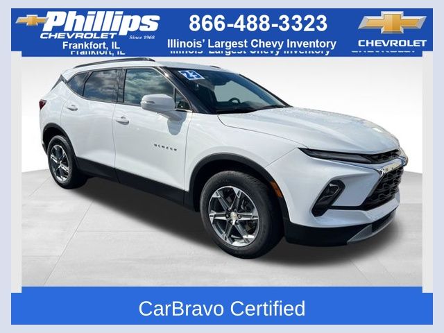Summit White 2024 Chevrolet Blazer 3LT AWD SUV / Crossover All-Wheel Drive 9-Speed Automatic Overdrive
