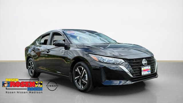 Super Black 2025 Nissan Sentra SV FWD Sedan Front-Wheel Drive Continuously Variable Transmission