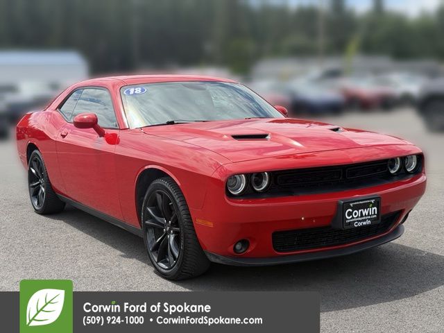 Torred Clearcoat 2018 Dodge Challenger Coupe Rear-Wheel Drive 8-Speed Automatic