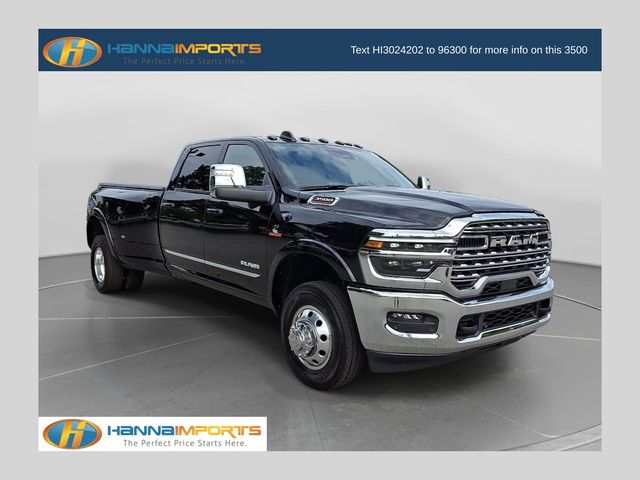 Diamond Black Crystal Pearlcoat 2025 RAM 3500 Pickup Truck Four-Wheel Drive 8-Speed Automatic
