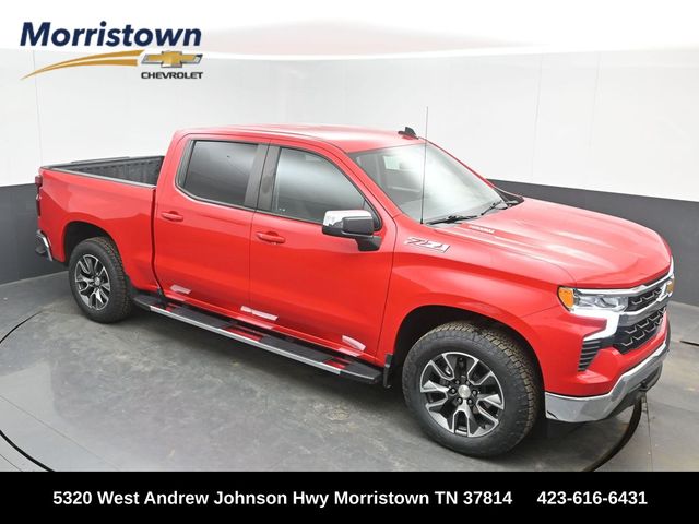 Red Hot 2024 Chevrolet Silverado 1500 LT Crew Cab 4WD Pickup Truck Four-Wheel Drive Automatic