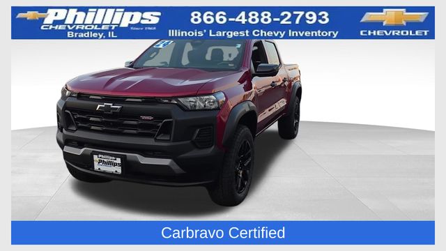 Radiant Red Tintcoat 2024 Chevrolet Colorado Pickup Truck Four-Wheel Drive 8-Speed Automatic