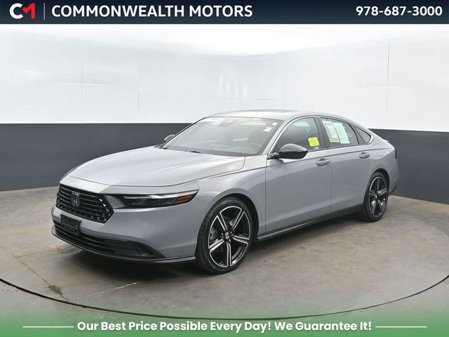 Urban Gray 2024 Honda Accord Hybrid Sport FWD Sedan Front-Wheel Drive Continuously Variable Transmission