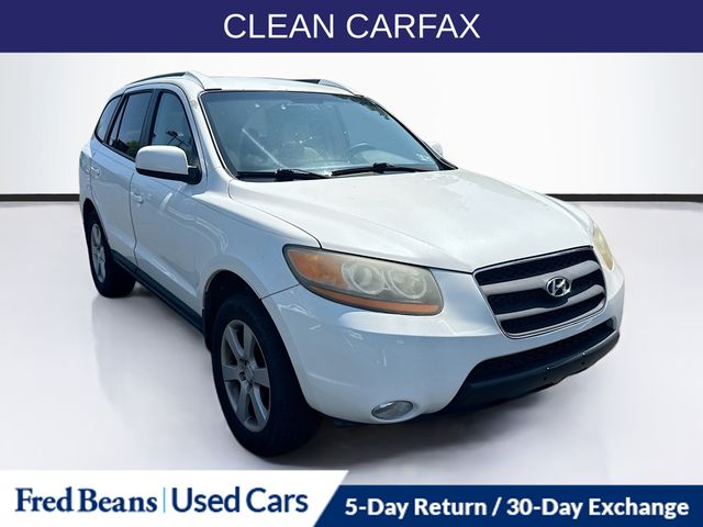 Pearl White 2009 Hyundai Santa Fe SUV / Crossover All-Wheel Drive 5-Speed Automatic