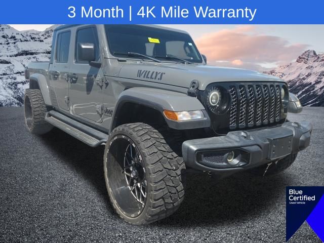 Sting-Gray Clearcoat 2021 Jeep Gladiator Willys Crew Cab 4WD Pickup Truck Four-Wheel Drive 8-Speed Automatic
