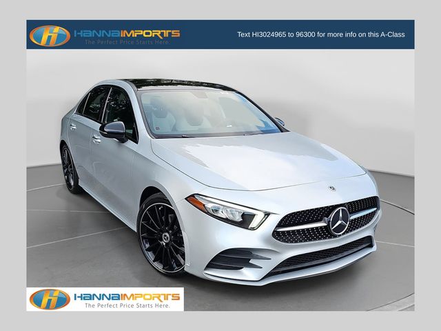 Mojave Silver Metallic 2021 Mercedes-Benz A-Class Sedan Front-Wheel Drive 7-Speed Automatic