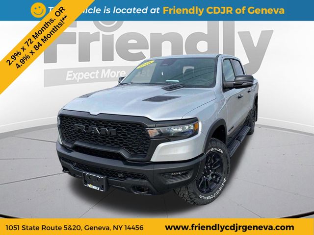Silver Zynith 2026 RAM 1500 Rebel Crew Cab 4WD Pickup Truck Four-Wheel Drive 8-Speed Automatic