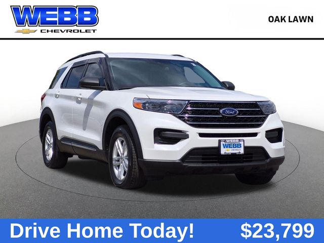 White Metallic 2020 Ford Explorer SUV / Crossover All-Wheel Drive Automatic