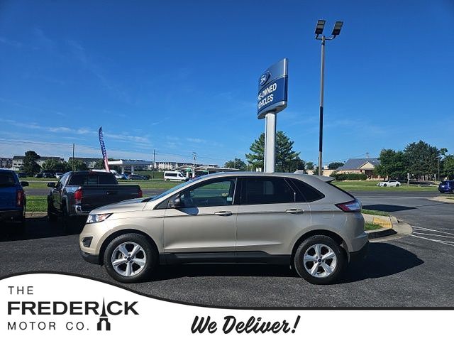 White Gold Metallic 2017 Ford Edge SUV / Crossover Front-Wheel Drive 6-Speed Automatic