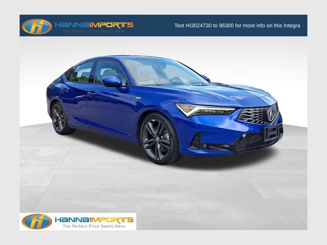 Apex Blue Pearl 2023 Acura Integra Sedan Front-Wheel Drive Continuously Variable Transmission
