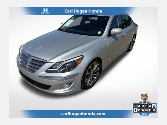 Silver (Platinum Metallic) 2013 Hyundai Genesis 5.0 R-Spec RWD Sedan Rear-Wheel Drive 8-Speed Automatic