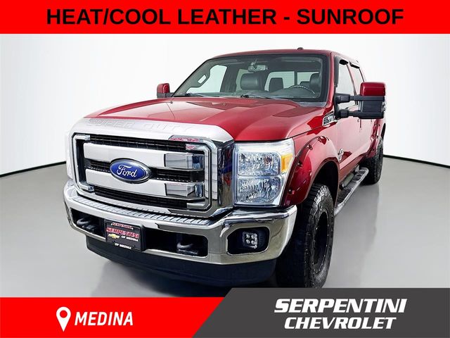 Ruby Red Metallic Tinted Clearcoat 2016 Ford F-350 Super Duty Lariat Crew Cab 4WD Pickup Truck Four-Wheel Drive 6-Speed Automatic